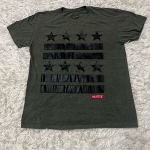 Locked and Loaded Mens T-Shirt Hustle Size Large, Street Fashion Made In USA!